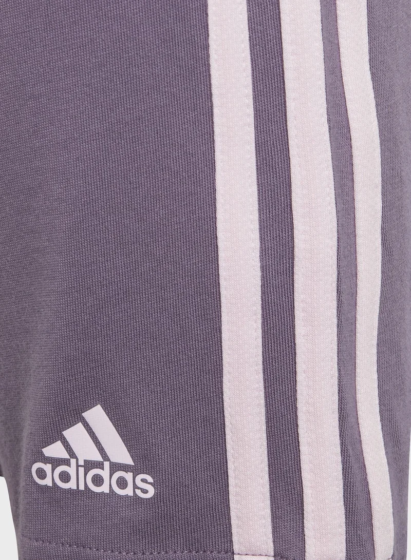 Adidas Essentials 3-Stripes Tee And Shorts Set