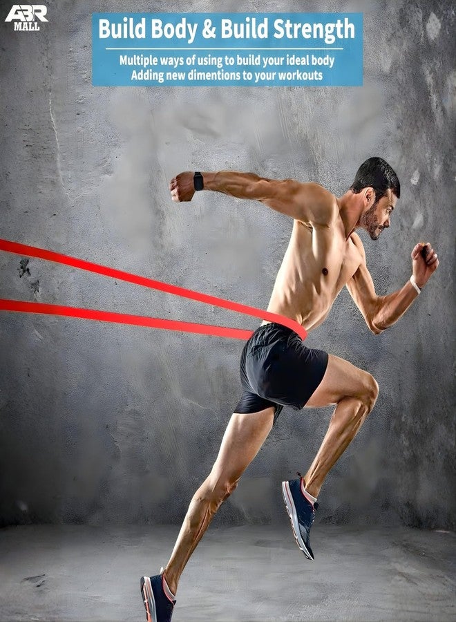 ABR Mall Natural Rubber Pull Up Resistance Band (Light 15-35 lbs) | Exercise & Stretch Band for Strength Training, Crossfit, Home Workout, Powerlifting, Yoga & Physical Therapy - Image 2