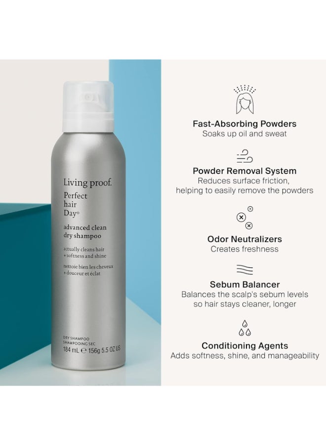 Living Proof Advanced Clean Dry Shampoo - Absorbs Oil, Sweat & Odor, Leaves Hair Looking & Feeling Fresh Without a White Residue (184 ml) - Image 4
