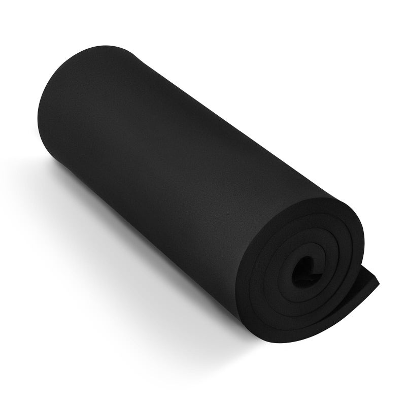 Black Eva Foam Sheets roll Premium eva Craft Foam 12mm Thick 139 x 39 High Density 86kgm3 for Halloween Cosplay Costume Crafts DIY Projects by MEARCOOH
