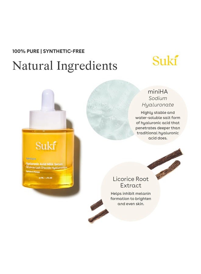 suki Hyaluronic Acid Milk Serum, Anti Aging Face Serum Improves Skin Texture and Hydrates Skin, 1 Fl Oz - Image 4