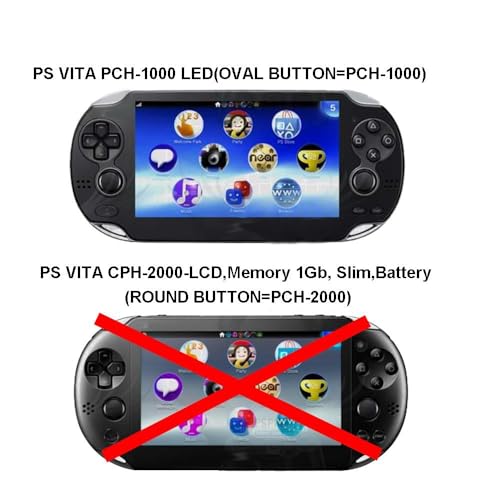 Cosmos Protection Hard Case Cover with Aluminum Faceplate Compatible with PS VITA 1000 Series, Fits for Oval Start & Select Button Only (NOT for PSV 2000 Slim Version), Black - Image 2