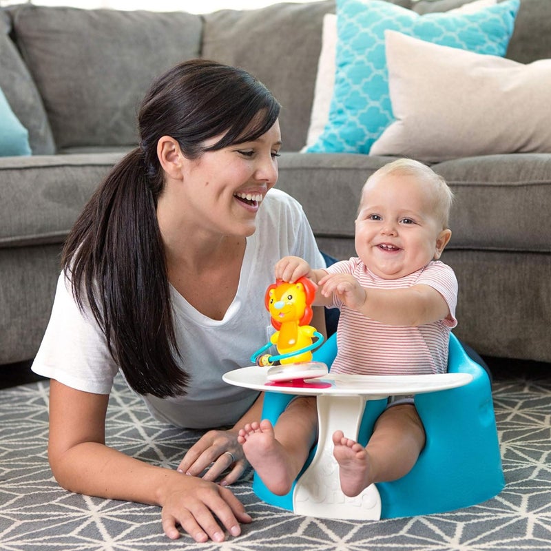 Bumbo Seat Tray Attachment, Baby Infant Child Toddler Floor Seat Eating Tray Activity Play Top Accessory for Boys and Girls 3 to 12 Months Old, White - Image 5