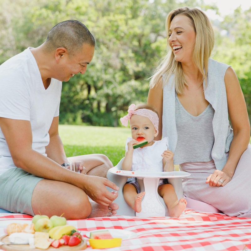 Bumbo Seat Tray Attachment, Baby Infant Child Toddler Floor Seat Eating Tray Activity Play Top Accessory for Boys and Girls 3 to 12 Months Old, White - Image 4