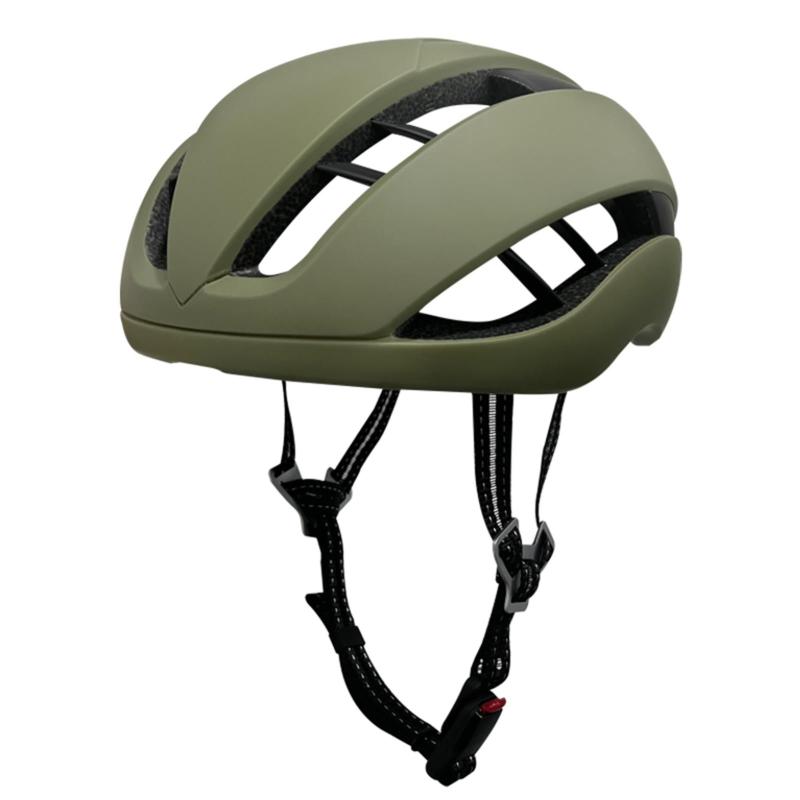 Electric Scooter Helmet Green PC Shell + EPS Foam 16 Vent Holes - Magnetic Buckle Detachable Liner for Long Rides Outdoor Commuters - Image 1