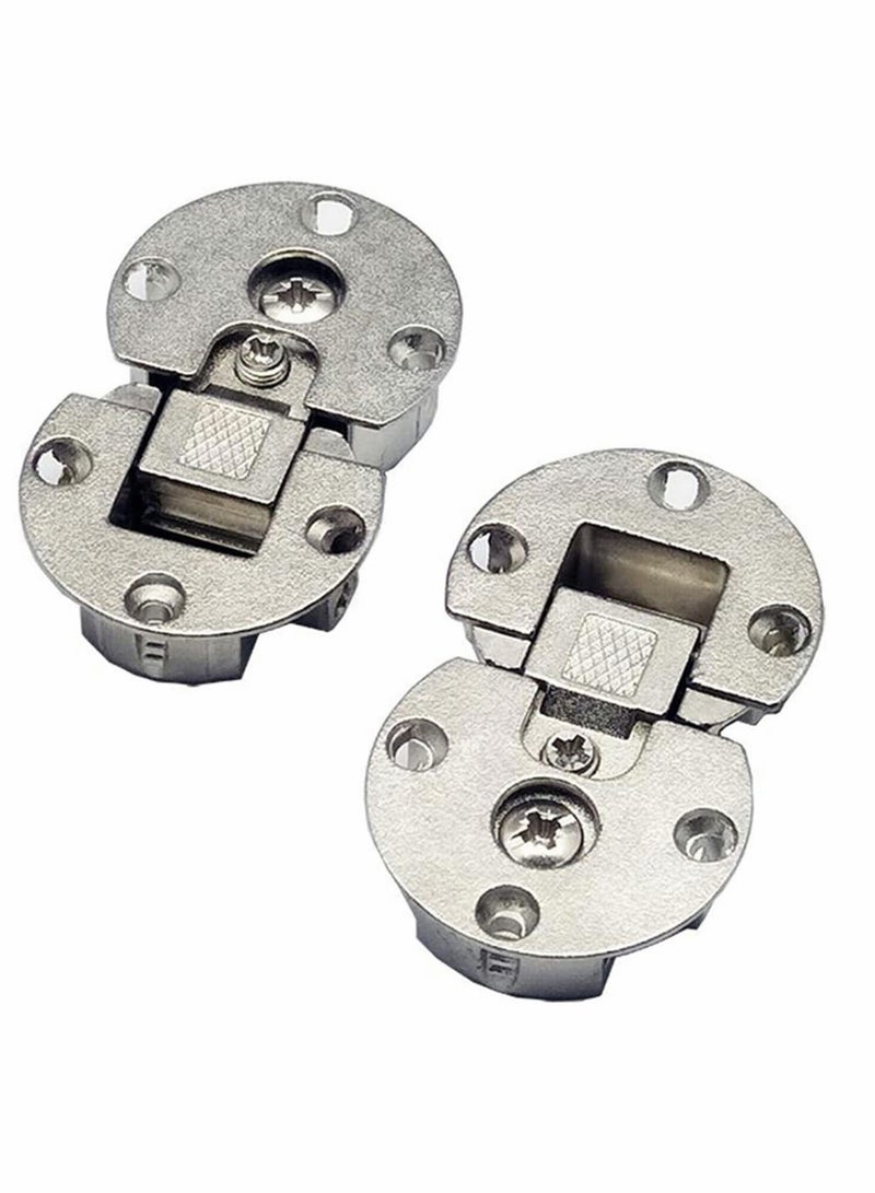 2Pack Folding Table Hinge 1/4in 90° Adjustable Concealed for Cupboard Cabinet Furniture Doors Hinges Door Hardware - Image 1