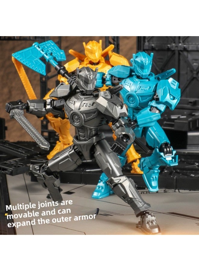 Robocop Wanderer Doll 13 Multi-joint Movable Doll Toy Assembled Mecha Model Doll-Color:Wanderer-gold - Image 2