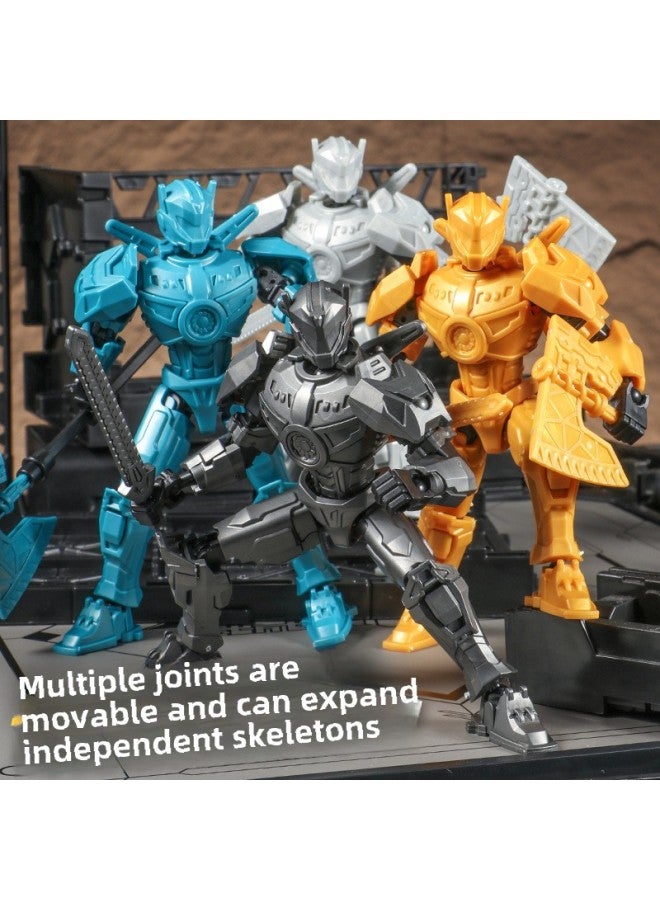 Robocop Wanderer Doll 13 Multi-joint Movable Doll Toy Assembled Mecha Model Doll-Color:Wanderer-gold - Image 3