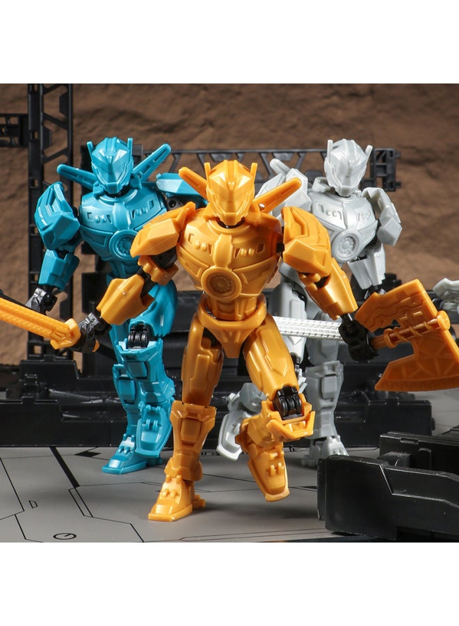 Robocop Wanderer Doll 13 Multi-joint Movable Doll Toy Assembled Mecha Model Doll-Color:Wanderer-gold - Image 5