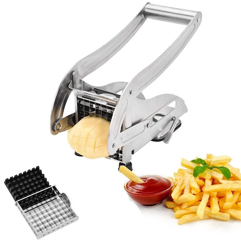 Home Stuffs Stainless Steel Home French Fries Potato Chips Salad Chipser Strip Cutting Cutter Machine Maker Slicer Chopper Dicer - Image 1
