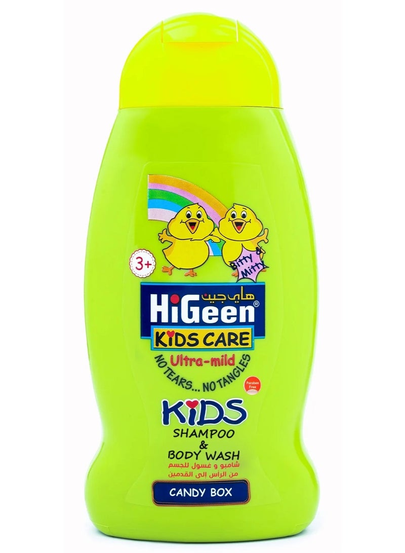 شامبو وغسول للجسم للأطفال من الرأس إلى القدمين - علبة حلوى 250 مل