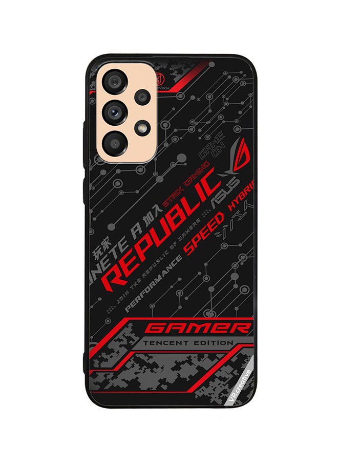 VR CREATIVE Protective Case Cover For Samsung Galaxy A73 5G Gamer Tencent Edition Design Multicolour - Image 1