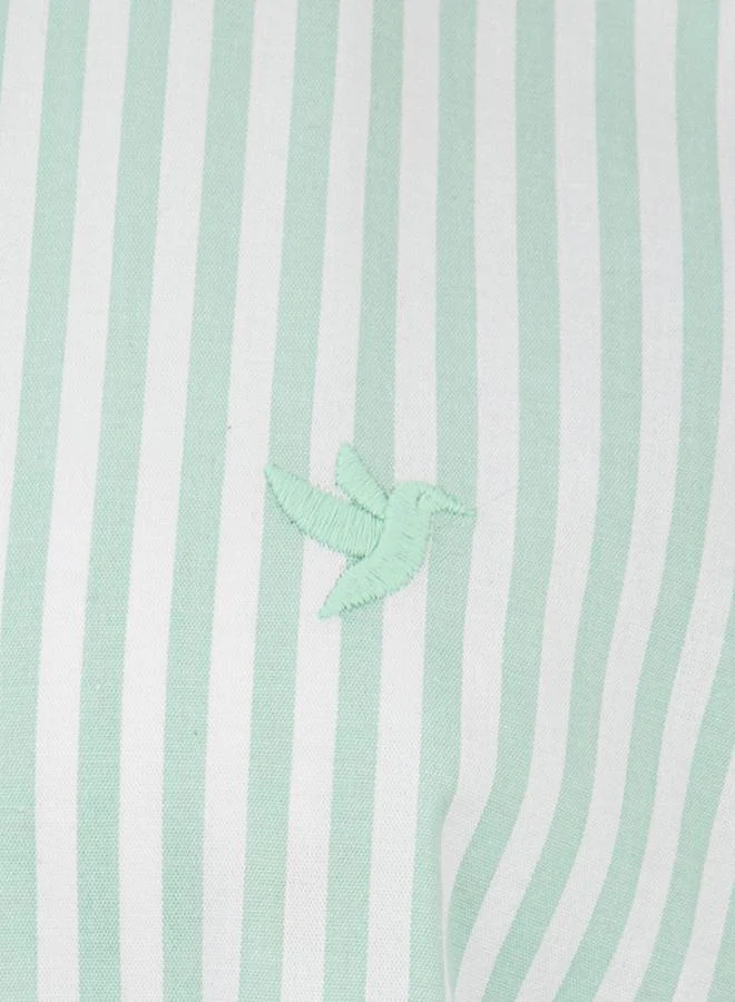 Felix Hardy Green Striped Long Sleeve Shirt for Men | Best Price UAE