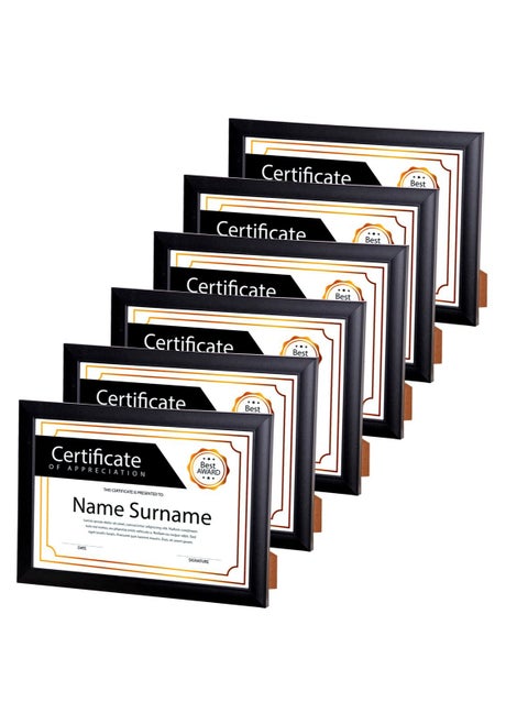 Modern Decorative Wall Frames Number 6(Size 20x30 Cm A4) - Home And Office Decor - (Stand Or Wall)