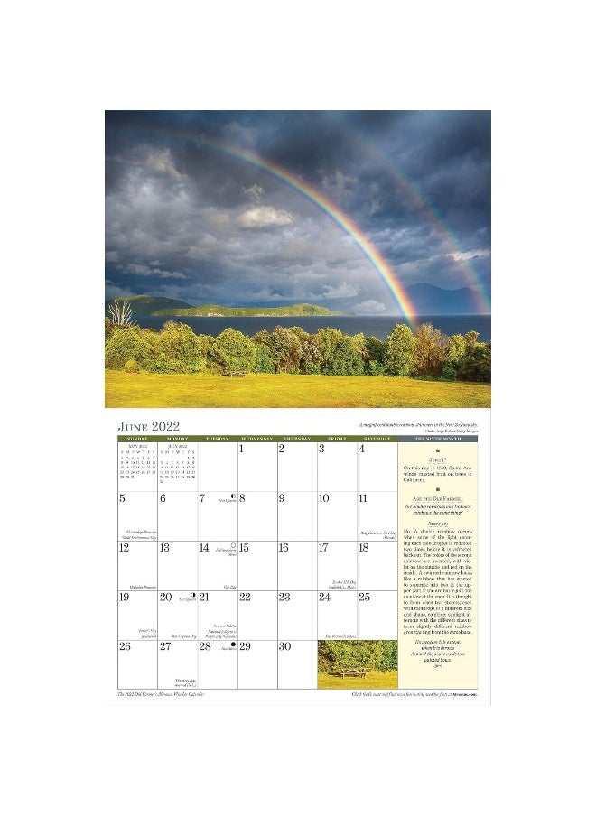 The 2022 Old Farmer's Almanac Weather Calendar  - Image 3