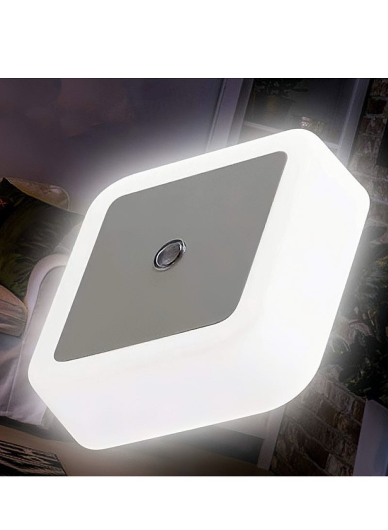 6 Pack LED Small Night Light, 0.5W Plug in Night Lights with Dusk to Dawn Sensor, Bedside Lamps for Hallway, Stairs, Kitchen, Bathroom, Bedroom, White - Image 1