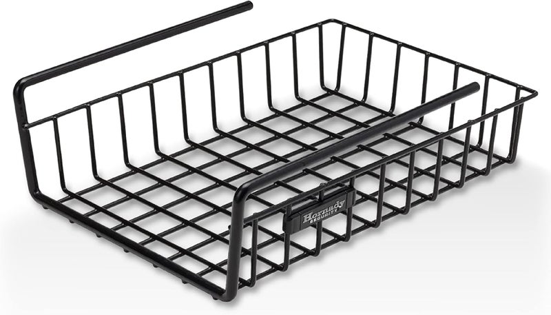 Hornady Hanging Shelf Document Basket, 96012 - Coated Wire Basket Maximizes Storage for Documents, Gun Accessories, & Ammo - Easy Access Under Shelf Storage for Gun Safes - Holds Up to 40 Pounds - Image 1