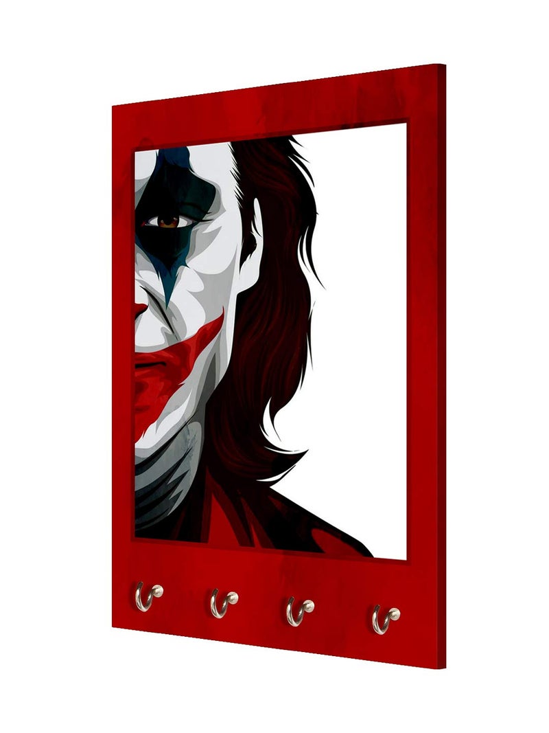 999STORE Key Stand for Home Wall Stylish Holder Wall Mount Hanger Organizer Joker Face Key Stand for Wall (MDF_7.5X12 Inch_Multi) KeyholderP072 - Image 3