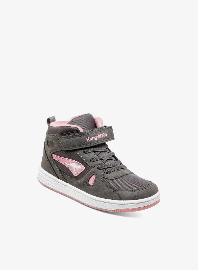 كانغاروس حذاء بناتي عالي بساتك مع إغلاق بشريط لاصق