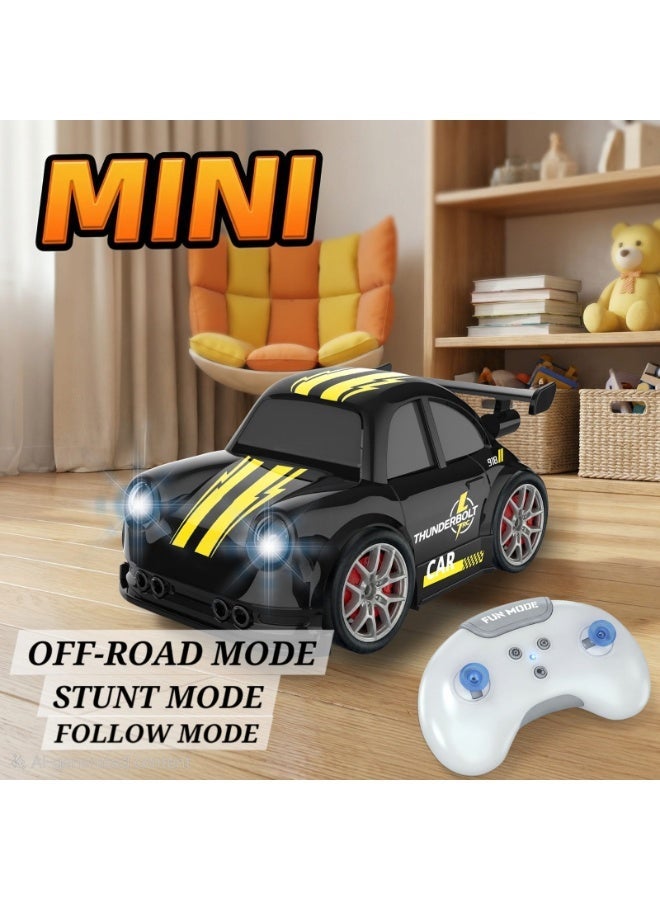 Four-Wheel Desktop Mini RC Drift Car for Kids | 2.4GHz High-Speed Electric Remote Control Car with Hand Gesture Induction, Follow & Escape Modes - Image 1
