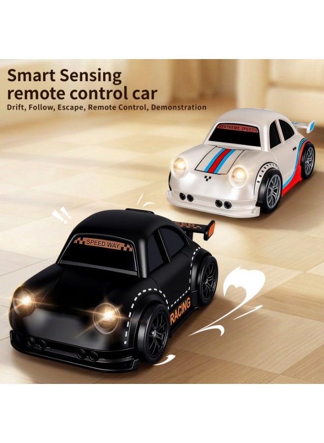 Four-Wheel Desktop Mini RC Drift Car for Kids | 2.4GHz High-Speed Electric Remote Control Car with Hand Gesture Induction, Follow & Escape Modes - Image 2