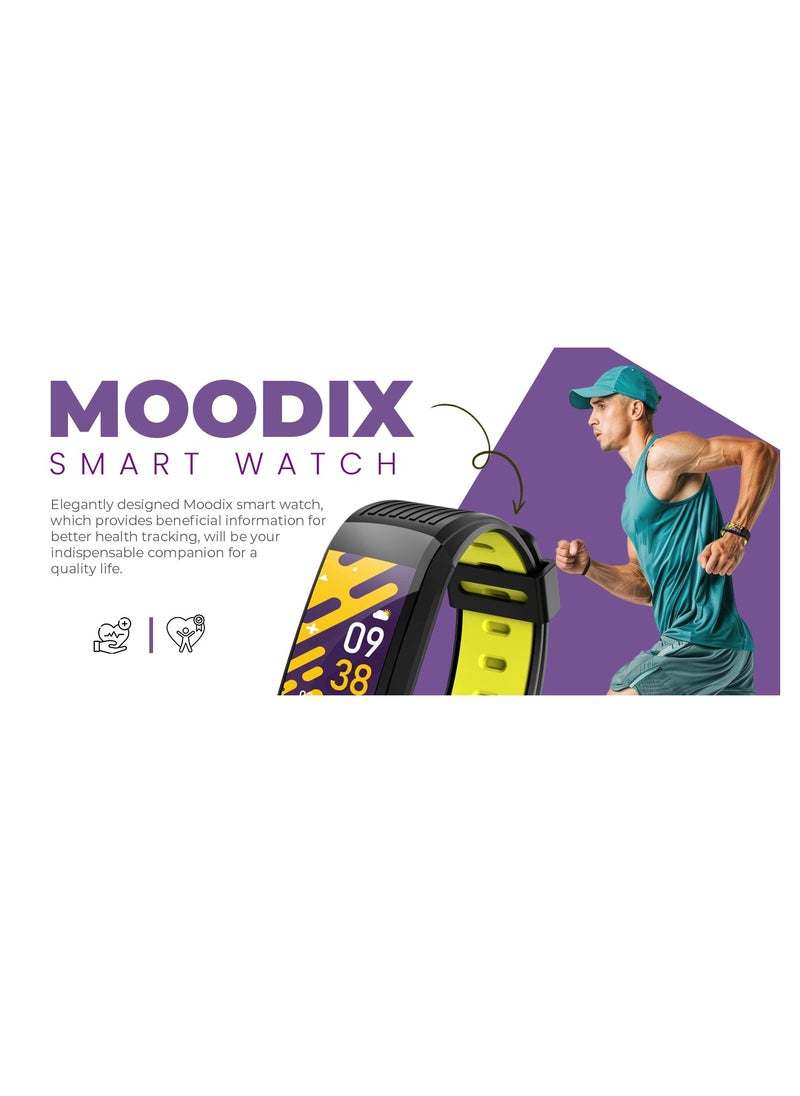 MOODIX WE23K10B Smart Watch - Health and Fitness Tracker, iPhone and Android Compatible, Black-Yellow - pzsku/Z43B78D50FCFFFE8561F5Z/45/_/1733904399/b1ad5418-1657-41d8-b9db-d008882de435