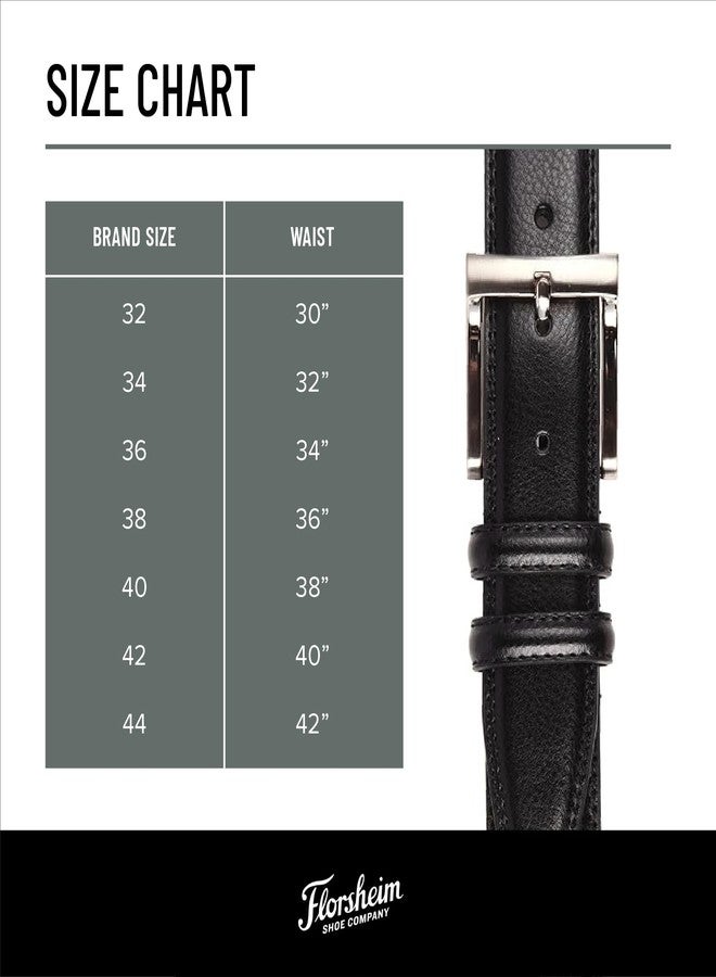 Florsheim 32mm Pebble Grain Leather Belt - Image 4