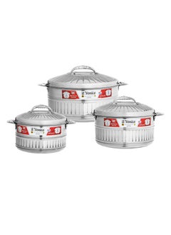 Venice Stainless steel food saver set consisting of 3 pieces 2 liter 3 liter 4 liter  - Image 1