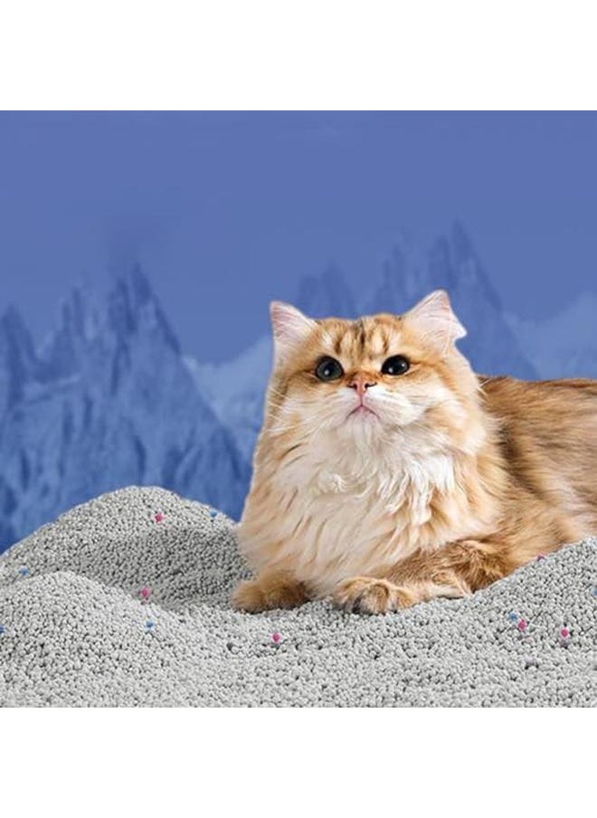 ECVV - Cool Clean Clumping Cat Litter Minerals Litter Sand It'S Fast Clumping And Highly Absorbent Nature Ensures Your Cat To Come Back To Its Cat Litter Box With Comfort Apple 10 Liter - Image 1