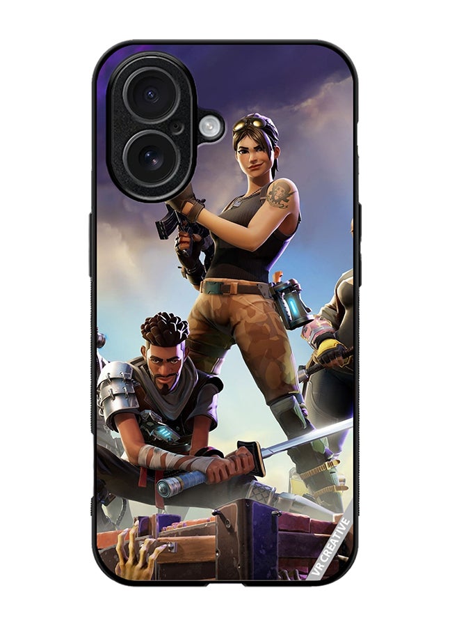 غطاء حماية لجهاز آبل آيفون 17 بتصميم فورتنايت متعدد الألوان