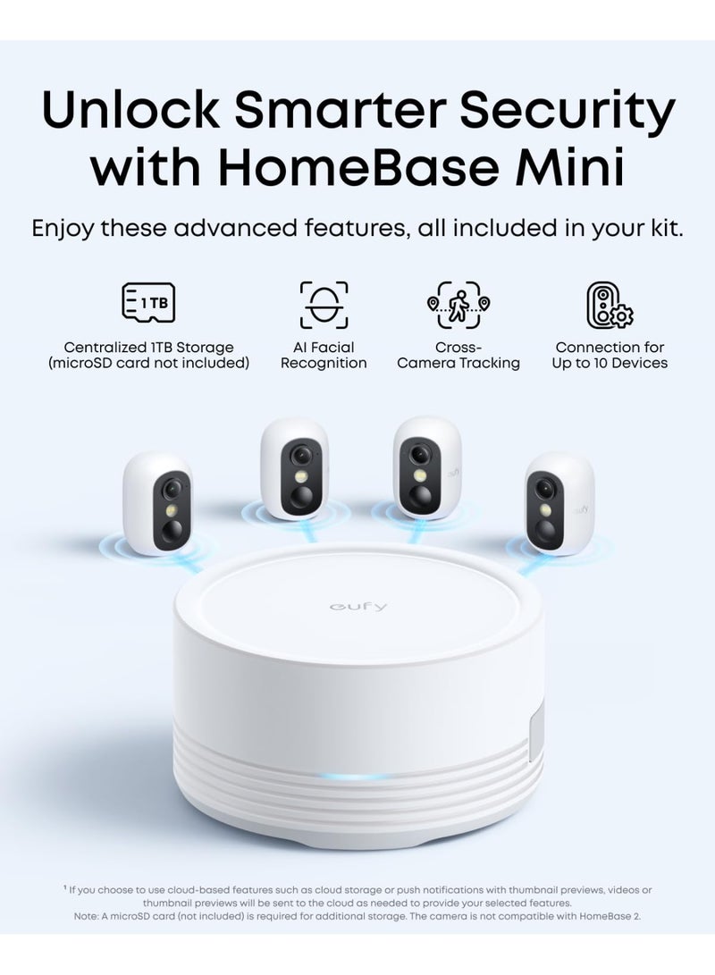 إيوفي نظام كاميرات eufy Security eufyCam C35 4-Cam Kit، كاميرا لاسلكية داخلية/خارجية مع حامل مغناطيسي، رؤية ليلية ملونة، تخزين محلي - Image 5