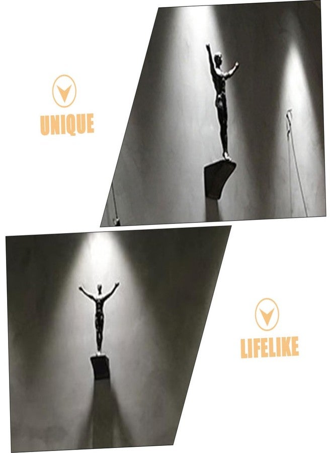 HOLIDYOYO Modern Diving Wall Figurine Sculpture Resin Hanging Decor for Bar Living Room Tv Background Industrial Style 9.06X5.91X1.57 Inches - Image 2
