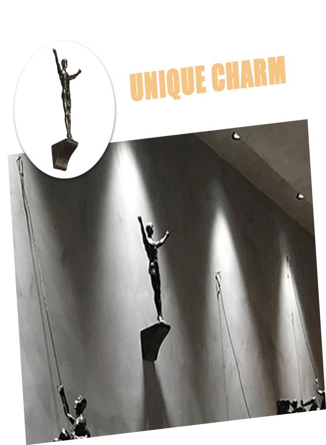 HOLIDYOYO Modern Diving Wall Figurine Sculpture Resin Hanging Decor for Bar Living Room Tv Background Industrial Style 9.06X5.91X1.57 Inches - Image 5