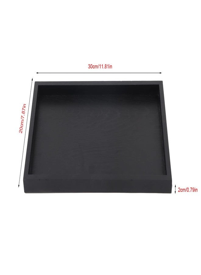 Gavigain Wood Serving Tray Rectangle Rustic Wooden Serving Tray for Breakfast in Bed, Coffee Table Decor, Ottoman, Party (11.81 * 7.87 * 0.79in) - Image 5