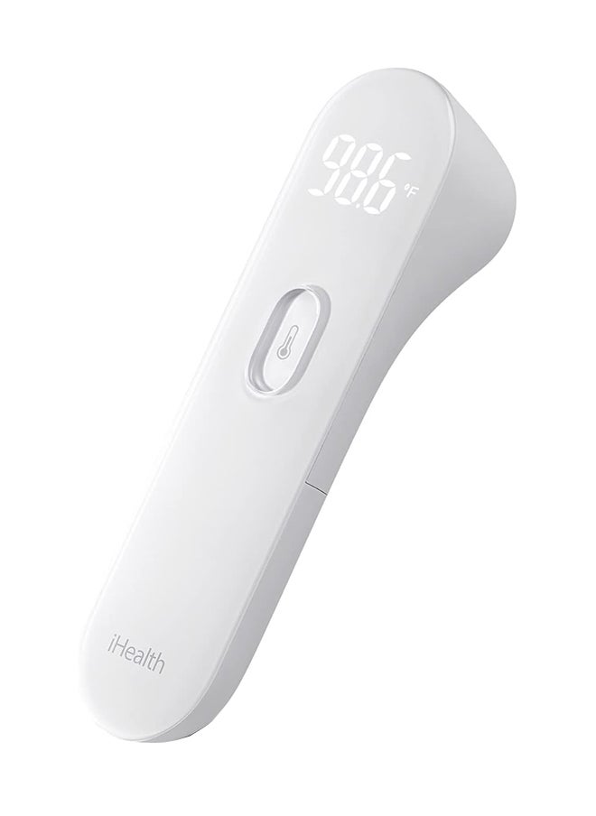 iHealth - iHealth No-Touch Forehead Thermometer, Infrared Digital Thermometer for Adults and Kids, Touchless Baby Thermometer, 3 Ultra-Sensitive Sensors, Large LED Digits, Quiet Vibration Feedback, Non Contact - Image 1