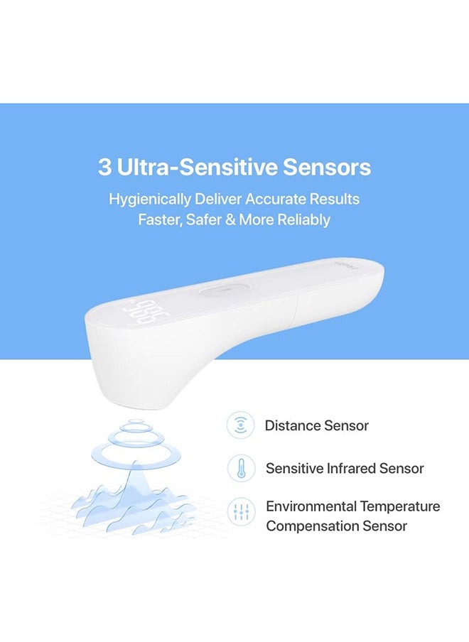 iHealth - iHealth No-Touch Forehead Thermometer, Infrared Digital Thermometer for Adults and Kids, Touchless Baby Thermometer, 3 Ultra-Sensitive Sensors, Large LED Digits, Quiet Vibration Feedback, Non Contact - Image 1