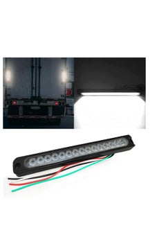 Generic LED flashlight ruler 25cm, 15 LED, 4-terminal wire, bright LED lighting, multiple lighting modes (fixed / flash / moving) waterproof suitable for cars, bicycles and trucks - white color lighting - from Rana store  - Image 4