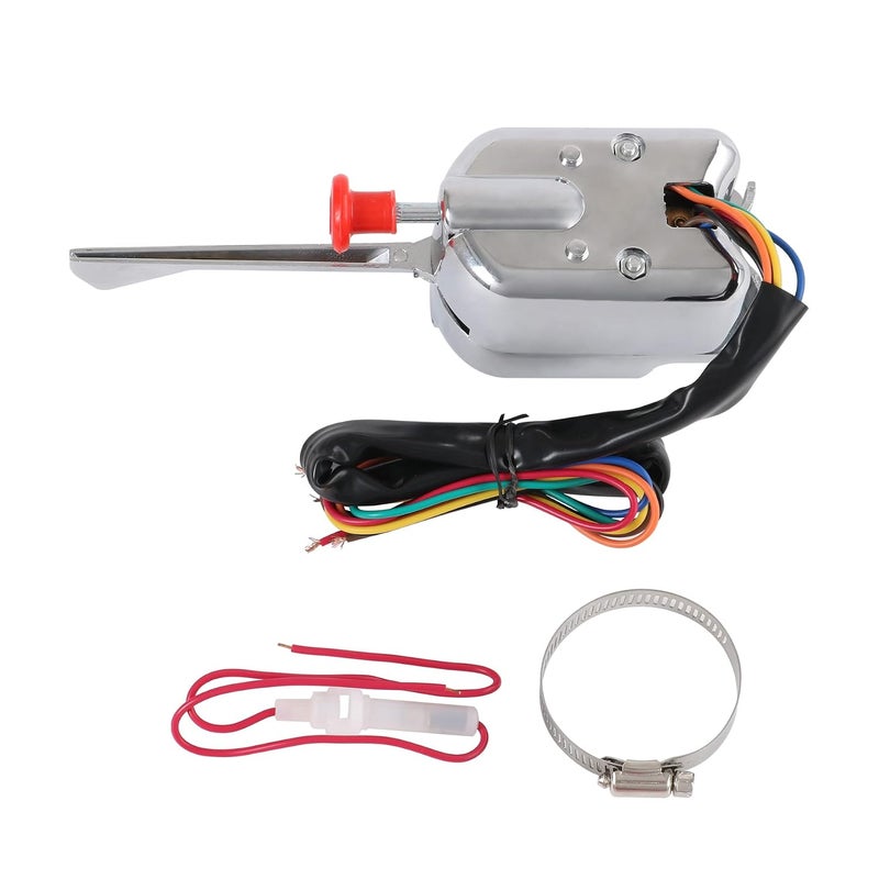 JDMSPEED New Chrome 12V Universal Street Hot Rod Turn Signal Switch For Ford Buick GM - Image 1