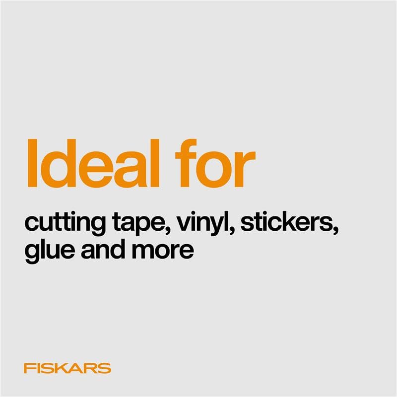 Fiskars Micro Trip Scissors, SoftGrip Precision Cutting Shears, Non-Stick Stainless Steel Blades, 5 inches - Image 5