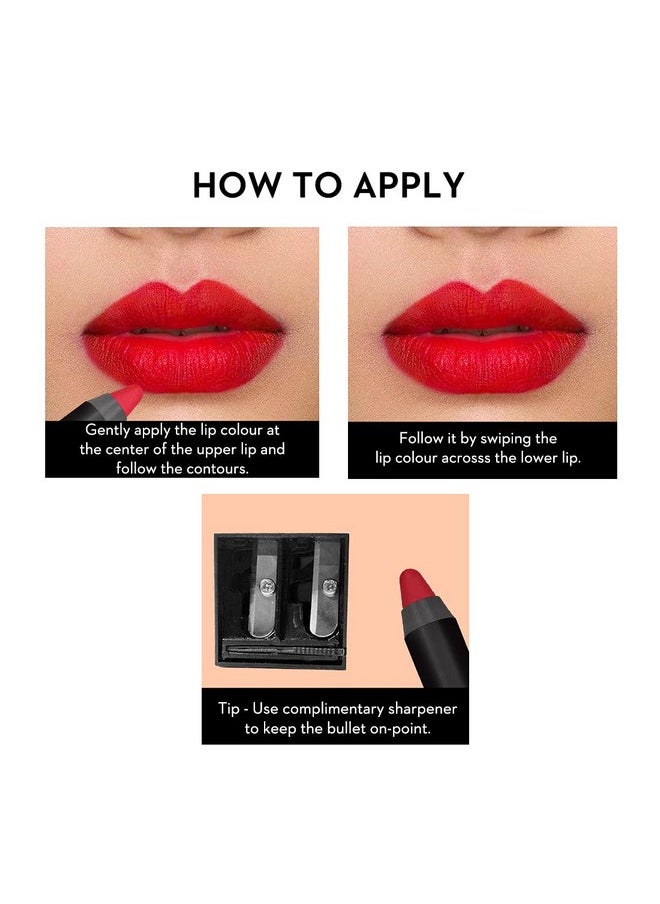 SUGAR Cosmetics - Matte As Hell Lip Crayon | Lasts Upto 8Hrs | Water Resistent Lipstick For Women | 2.5Gm - 15 Stephanie Plum - Image 1