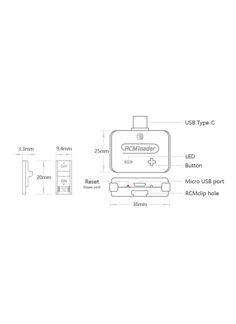 Generic - Original V5 RCM Loader Auto Clip Jig Tool For Nintendo Switch NS Console With USB Cable For Nintendo Game Accessories - Image 1