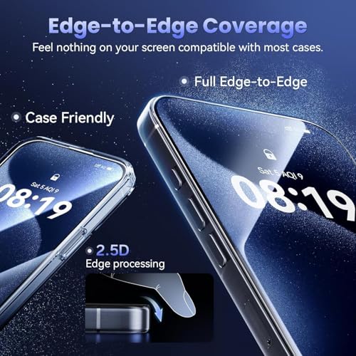 OpenTech®️ Military-Grade Tempered Glass Screen Protector Compatible for Google Pixel 9A / Google Pixel 10A with Edge to Edge Coverage and Easy Installation kit (6.3 Inches) - Image 3
