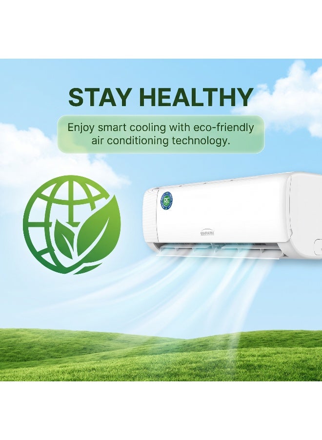 Generaltec 1 Ton Inverter Split Air Conditioner 12000 BTU | T3 Rotary DC Inverter Compressor for UAE Heat | Energy Saving AC | Turbo Cooling | 4D Air Flow | Golden Fin | Low Noise | Model GSIAC12NQIV | 2 Years Full + 7 Years Compressor Warranty 1300 W GSIAC12NQIV white - Image 5