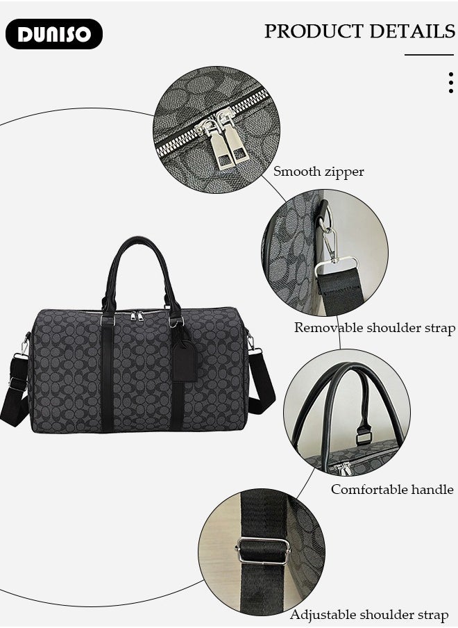 DUNISO Travel Duffel Bag,Sports Gym Bag,Weekend Duffle Bag Large Capacity Lightweight Waterproof Oxford Fabric Multipurpose Carry on Luggage Bag for Fitness Sports Training Trip Carry Bags for Unisex  - Image 2