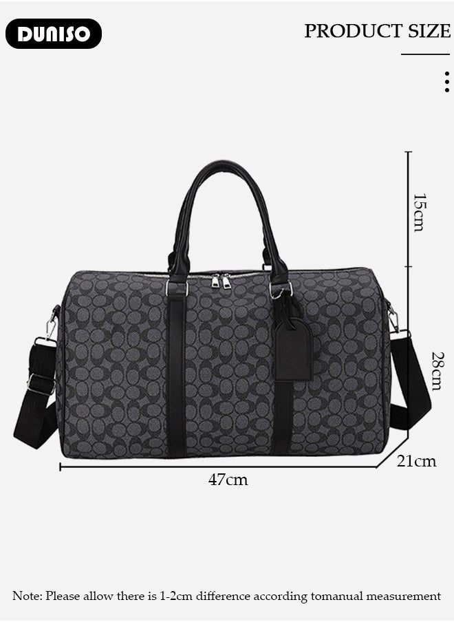 DUNISO Travel Duffel Bag,Sports Gym Bag,Weekend Duffle Bag Large Capacity Lightweight Waterproof Oxford Fabric Multipurpose Carry on Luggage Bag for Fitness Sports Training Trip Carry Bags for Unisex  - Image 4