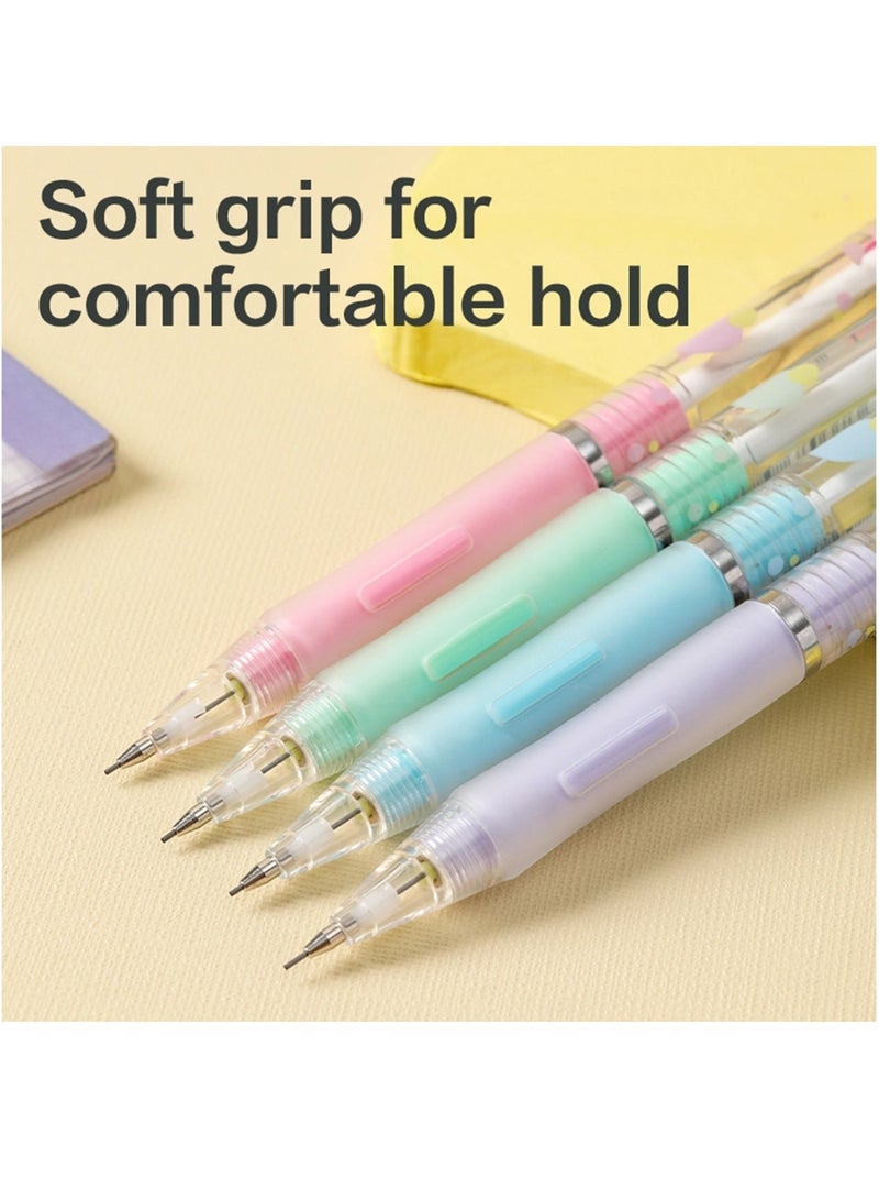 Deli 4-Piece Mechanical Pencils 0.5mm Tip Assorted Barrel Colours  - Image 5