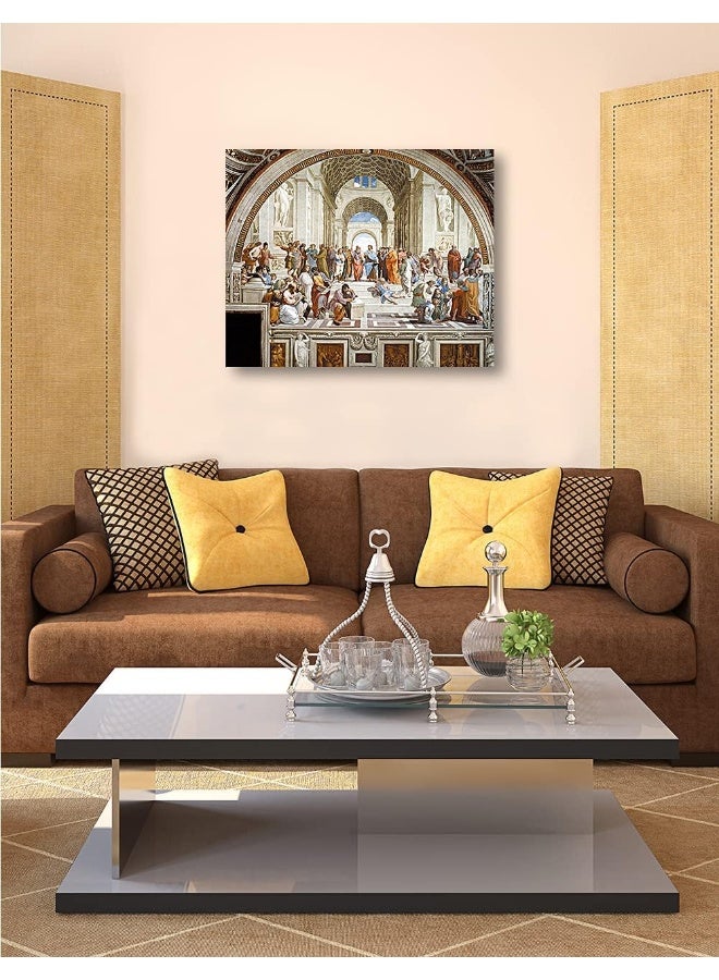 Home Trove Decorarts - The School Of Athens, Raphael Art Reproduction. Giclee Canvas Prints Wall Art For Home Decor 30X24 X1.5  - Image 2