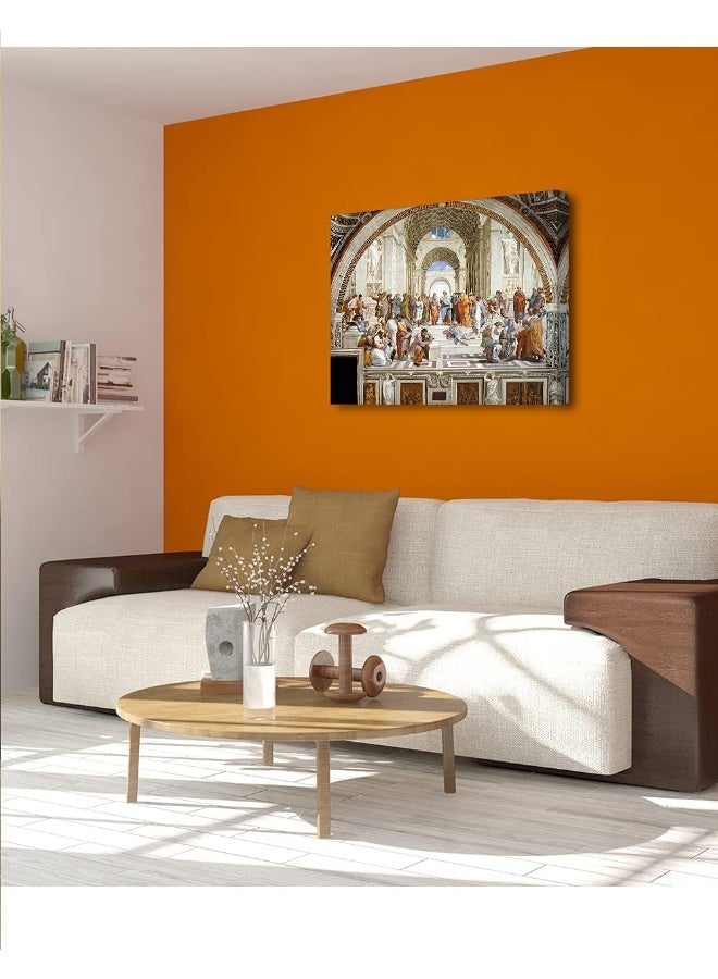 Home Trove Decorarts - The School Of Athens, Raphael Art Reproduction. Giclee Canvas Prints Wall Art For Home Decor 30X24 X1.5  - Image 3