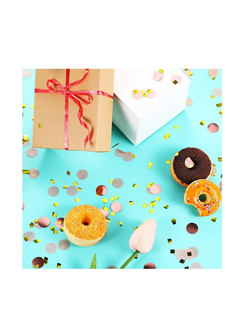 SOLARAE Table Confetti, Round Tissue Paper Dots Confetti Glitter Foil Confetti Sequin for Wedding Birthday Party DIY Decoration 100g, Rose Gold Confetti - Image 4