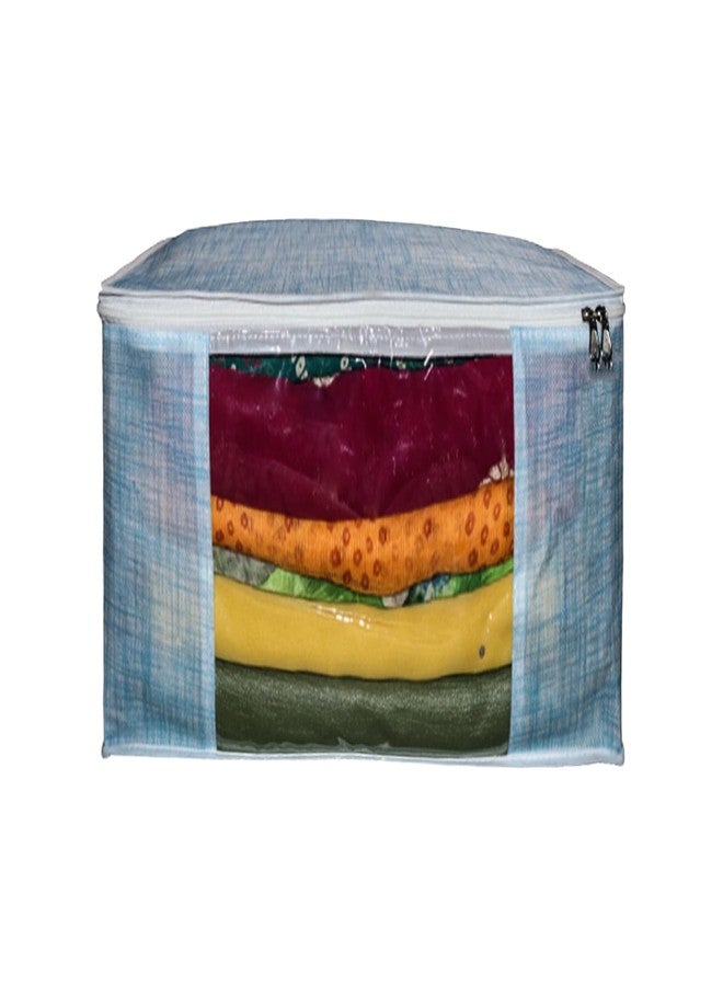 Shaping Fabric Garment Cover Non-Woven 90 GSM with Transparent Window & Double Metal Zipper - Pack of 1 | Dustproof Clothes Storage Bag for Sarees, Suits, Jackets, Shirts SCXLRL1582493517524148524759 - Image 1